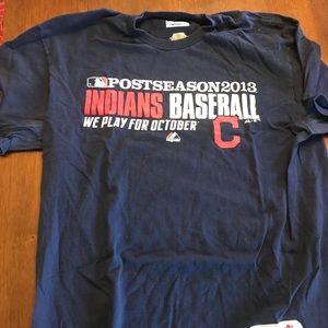 Majestic Cleveland Indians 2013 postseason t-shirt